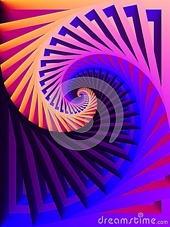 Pink Blue Swirling Colors Stock Photo