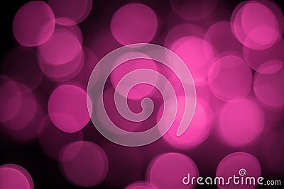 Pink bokeh abstract light black background Stock Photo