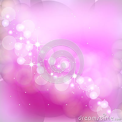 Pink bokeh background Cartoon Illustration