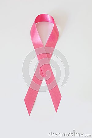 Pink breast cancer ribbon Stock Photo