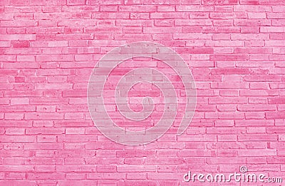 Pink brick wall texture with vintage style pattern for background and desing art work Stock Photo
