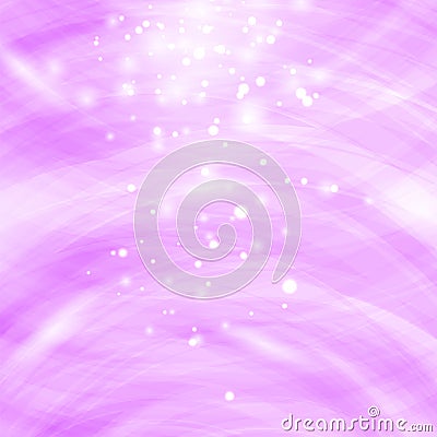 Pink Burst Blurred Background. Sparkling Texture Vector Illustration
