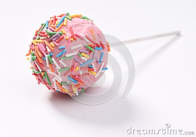 Pink cake-pop Stock Photo