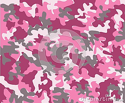 pink camouflage Vector Illustration