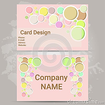 Pink card design Stock Photo