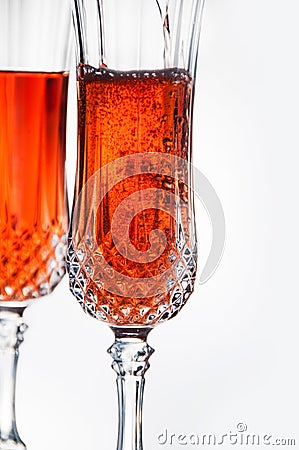Pink Champagne Stock Photo