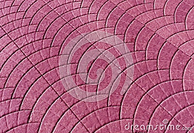 Pink color pavement surface. Stock Photo