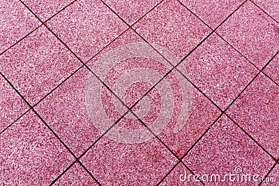 pink color pavement texture. Stock Photo