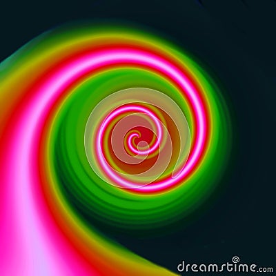 Pink Color Spiral Stock Photo