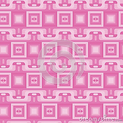 Pink colorful modern geometric seamless pattern tile and background Vector Illustration