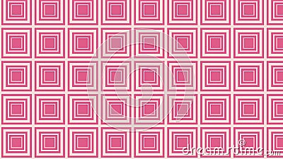 Pink Concentric Squares Pattern Background Vector Image Stock Photo