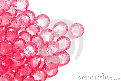 The pink crystal diamond Stock Photo