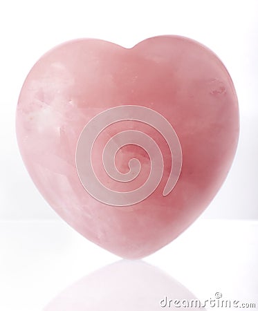 Pink crystal heart Stock Photo