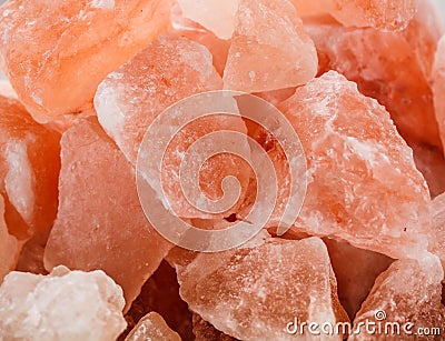 Pink crystal salt Stock Photo
