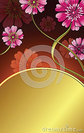 Pink daisy Vector Illustration