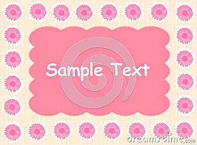 Pink daisy background Stock Photo