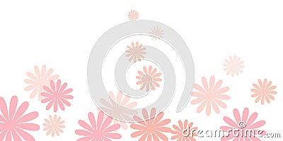 Pink daisy flowers background Stock Photo