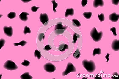 Pink dalmatian fur abstract simple seamless pattern Vector Illustration