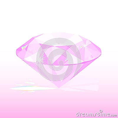 pink diamond Vector Illustration