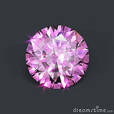 Pink diamond Stock Photo