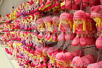 Pink dolls Editorial Stock Photo