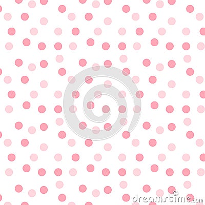 Pink dot pattern Vector Illustration