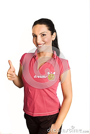 Pink Dreamstime t-shirt Stock Photo