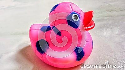 Duck toy baby Stock Photo