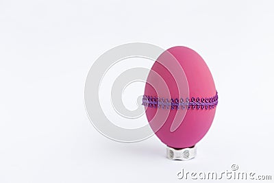 Pink Easter egg design Stock Photo