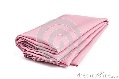 Pink fabric folded Stock Photo