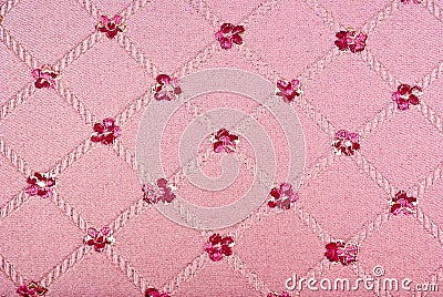 Pink fabric texture Stock Photo