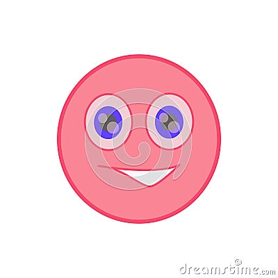 pink face smile Vector Illustration