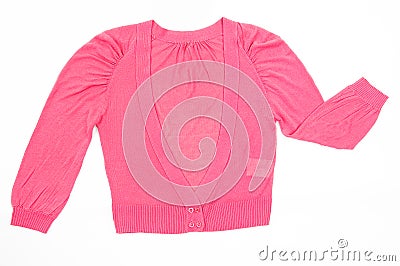 Pink female sweater Stock Photo