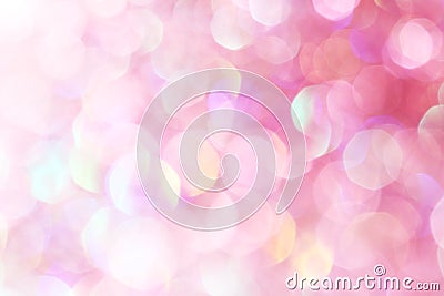 Pink festive Christmas elegant abstract background soft lights Stock Photo