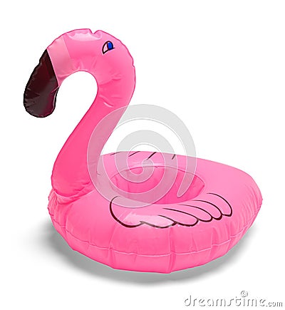 Pink Flamingo Floaty Stock Photo