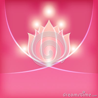 Pink flower blurred background Vector Illustration