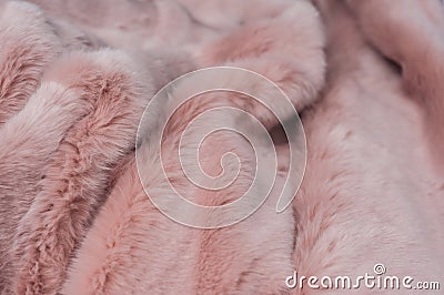 Pink fluffy plaid texture Stock Photo