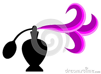 Pink fragrance Vector Illustration