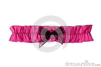 Pink Garter (With Clipping Path) Stock Photo