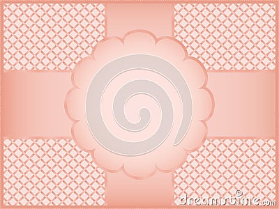 Pink gift wrapper Vector Illustration