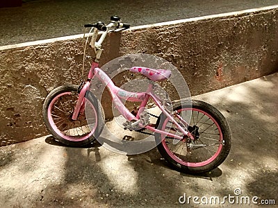 Girl bicycle Editorial Stock Photo