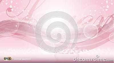 Pink Glamorous fragrance sparkling effects background. Vector illustration Vector Illustration