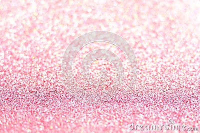 Pink glitter background with selective focus Stock Photo