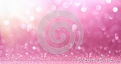 Pink Glitter With Sparkle Stock Photo