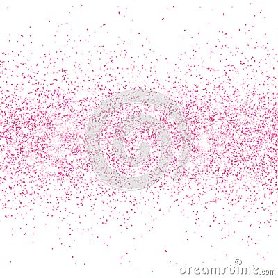 Pink glitter sparkle on a transparent background. Rose Gold Vibrant background with twinkle lights. Vector illustration Vector Illustration