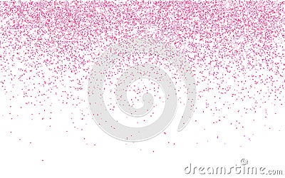 Pink glitter sparkle on a transparent background. Rose Gold Vibrant background with twinkle lights. Vector illustration Vector Illustration