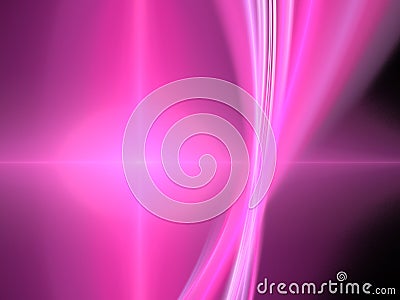 Pink glowing fractal Stock Photo