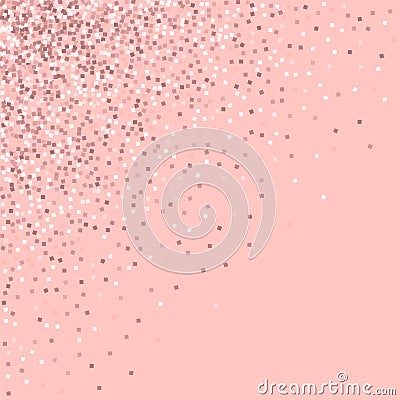 Pink gold glitter. Vector Illustration