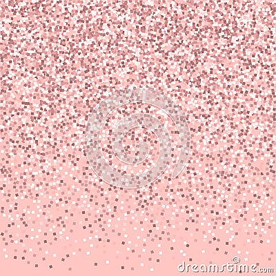 Pink gold glitter. Top gradient with pink gold glitter Cartoon Illustration