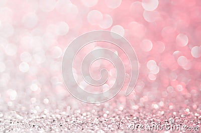 Pink gold, pink bokeh,circle abstract light background,Pink Gold shining lights, sparkling glittering Valentines day,women day or Stock Photo